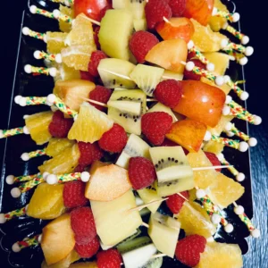 brochettes fruits de saison