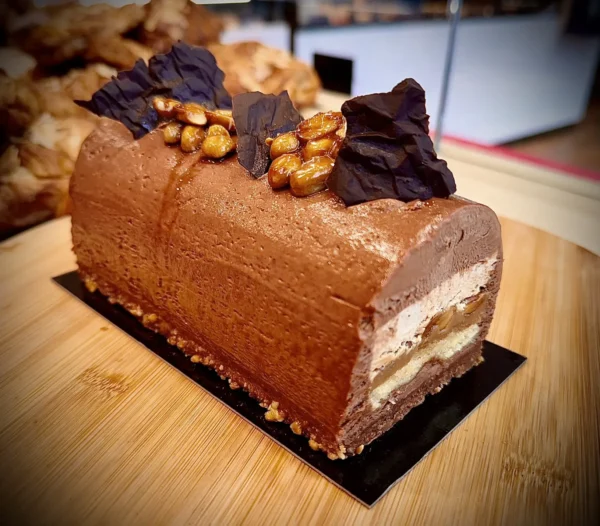 Bûche façon snickers